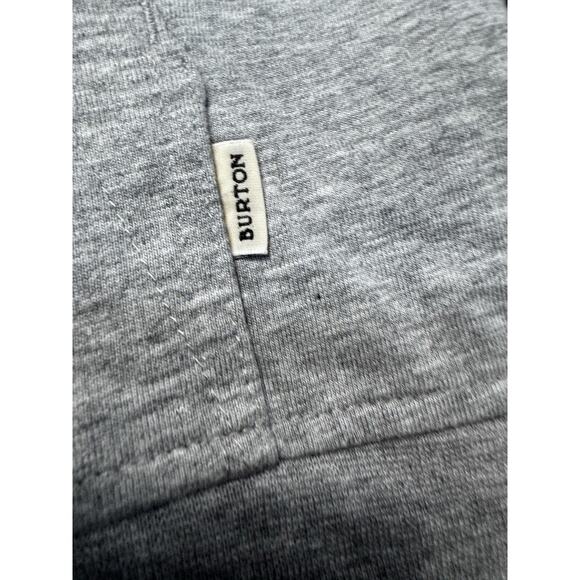 Burton Pullover Hoodie Gray Black Mountain Graphic Lightweight Sweatshirt SZ L - Picture 7 of 11